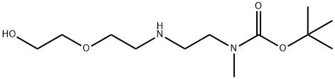 tert-butyl (2-((2-(2-hydroxyethoxy)ethyl)aMino)ethyl)(Methyl)carbaMate 구조식 이미지