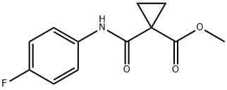 메틸1-[(4-플루오로페닐)카르바모일]시클로프로판카르복실레이트 구조식 이미지