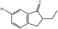 6-broManyl-2-ethyl-2,3-dihydroinden-1-one Structure