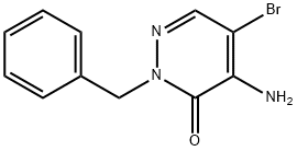 4-AMino-2-benzyl-5-broMopyridazin-3(2H)-one 구조식 이미지