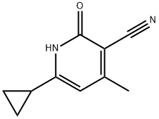 6-사이클로프로필-2-하이드록시-4-메틸니코티노니트릴 구조식 이미지