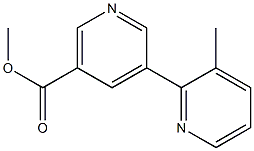 methyl 3-methyl-2,3'-bipyridine-5'-carboxylate 구조식 이미지