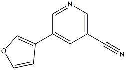 5-(Furan-3-yl)nicotinonitrile 구조식 이미지