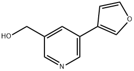 (5-(푸란-3-일)피리딘-3-일)메탄올 구조식 이미지