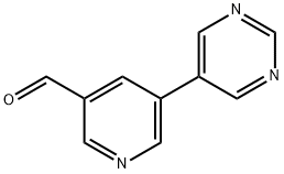 5-(PyriMidin-5-yl)nicotinaldehyde Structure