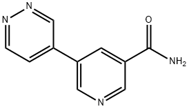 5-(Pyridazin-4-yl)nicotinaMide Structure