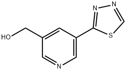 (5-(1,3,4-thiadiazol-2-yl)pyridin-3-yl)methanol 구조식 이미지