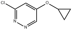 3-chloro-5-cyclopropoxypyridazine Structure