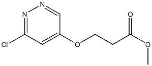 methyl 3-(6-chloropyridazin-4-yloxy)propanoate 구조식 이미지