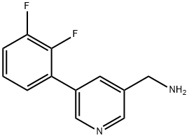 (5-(2,3-difluorophenyl)pyridin-3-yl)methanamine Structure