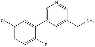 (5-(5-chloro-2-fluorophenyl)pyridin-3-yl)methanamine 구조식 이미지