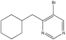 5-bromo-4-(cyclohexylmethyl)pyrimidine Structure