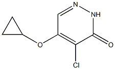 4-chloro-5-cyclopropoxypyridazin-3(2H)-one 구조식 이미지