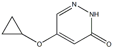 5-cyclopropoxypyridazin-3(2H)-one 구조식 이미지