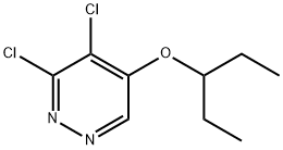 3,4-dichloro-5-(pentan-3-yloxy)pyridazine Structure