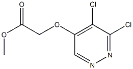 methyl 2-(5,6-dichloropyridazin-4-yloxy)acetate 구조식 이미지