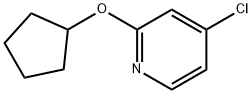 4-chloro-2-(cyclopentyloxy)pyridine 구조식 이미지