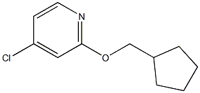 4-chloro-2-(cyclopentylmethoxy)pyridine 구조식 이미지