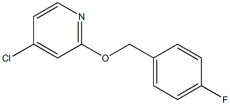 4-Chloro-2-((4-fluorobenzyl)oxy)pyridine 구조식 이미지