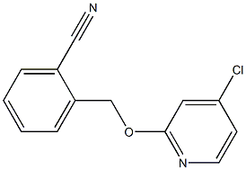 2-((4-chloropyridin-2-yloxy)methyl)benzonitrile 구조식 이미지