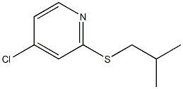 4-chloro-2-(isobutylthio)pyridine Structure