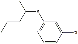 4-chloro-2-(pentan-2-ylthio)pyridine 구조식 이미지