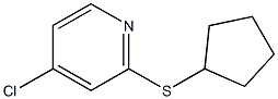 4-chloro-2-(cyclopentylthio)pyridine 구조식 이미지