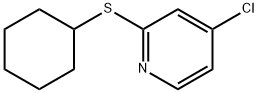 4-chloro-2-(cyclohexylthio)pyridine Structure