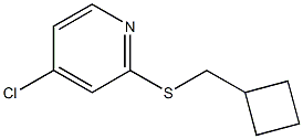 4-chloro-2-(cyclobutylmethylthio)pyridine 구조식 이미지