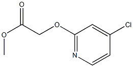 methyl 2-(4-chloropyridin-2-yloxy)acetate 구조식 이미지