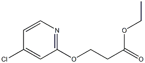 ethyl 3-(4-chloropyridin-2-yloxy)propanoate Structure