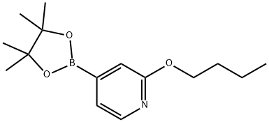 2-butoxy-4-(4,4,5,5-tetramethyl-1,3,2-dioxaborolan-2-yl)pyridine Structure