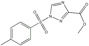 methyl 1-tosyl-1H-1,2,4-triazole-3-carboxylate 구조식 이미지