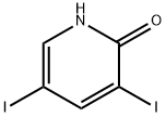 3,5-Diiodopyridin-2-ol 구조식 이미지