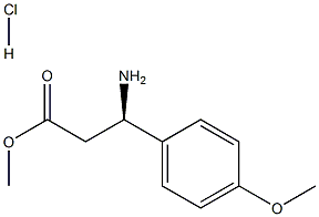(R)-베타-아미노-4-메톡시벤젠프로판산메틸에스테르염산염 구조식 이미지