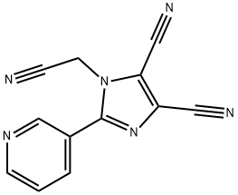 1-CyanoMethyl-4,5-dicyano-2-(3-pyridyl)iMidazole, 97% 구조식 이미지