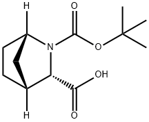 2-Azabicyclo[2.2.1]heptane-2,3-dicarboxylic acid, 2-(1,1-diMethylethyl) ester, (1S,3S,4R)- Structure