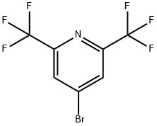 Pyridine, 4-broMo-2,6-bis(trifluoroMethyl)- Structure