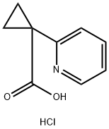 1-(Pyridin-2-yl)cyclopropanecarboxylic acid hydrochloride Structure