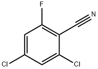 2,4-Dichloro-6-fluorobenzonitrile Structure