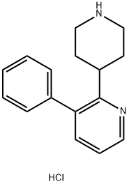 3-Phenyl-2-(piperidin-4-yl)pyridine hydrochloride 구조식 이미지