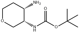 tert-butyl ((3S,4S)-4-aMinotetrahydro-2H-pyran-3-yl)carbaMate Structure