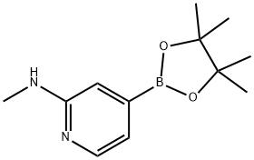 N-Methyl-4-(4,4,5,5-tetraMethyl-1,3,2-dioxaborolan-2-yl)pyridin-2-aMine Structure