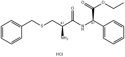 (R)-ethyl 2-((R)-2-aMino-3-(benzylthio)propanaMido)-2-phenylacetate Structure