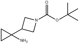 3-(1-AMino-cyclopropyl)-1-Boc-azetidine Structure