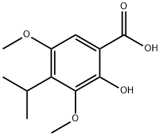 2-Hydroxy-4-isopropyl-3,5-diMethoxybenzoic acid Structure