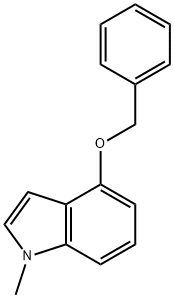 4-(Benzyloxy)-1-Methyl-1H-indole 구조식 이미지