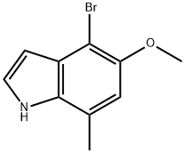 4-BroMo-5-Methoxy-7-Methylindole 구조식 이미지
