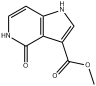 4-Hydroxy-5-azaindole-3-carboxylic acid Methyl ester Structure