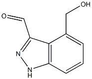 4-HydroxyMethyl-1H-indazole-3-carboxaldehyde Structure